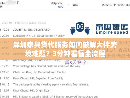 深圳家具货代服务如何破解大件跨境难题？3分钟看懂全流程