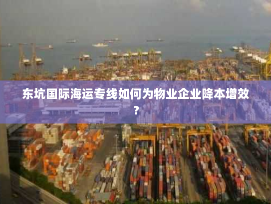 东坑国际海运专线如何为物业企业降本增效？