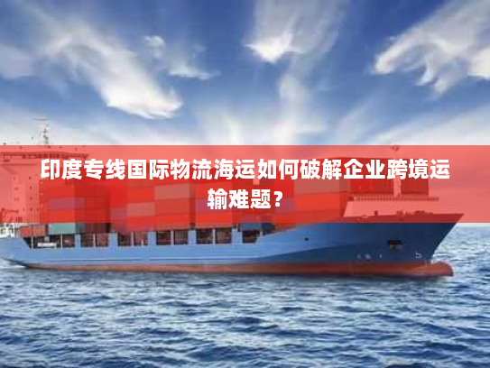 印度专线国际物流海运如何破解企业跨境运输难题？