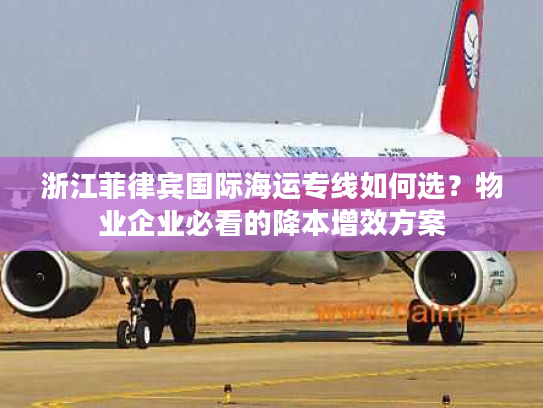 浙江菲律宾国际海运专线如何选?物业企业必看的降本增效方案 浙江菲律宾国际海运专线如何选?物业企业必看的降本增效方案