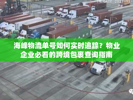 海峰物流单号如何实时追踪？物业企业必看的跨境包裹查询指南