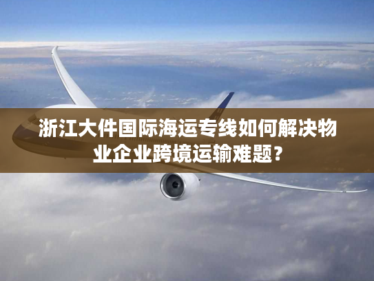 浙江大件国际海运专线如何解决物业企业跨境运输难题？