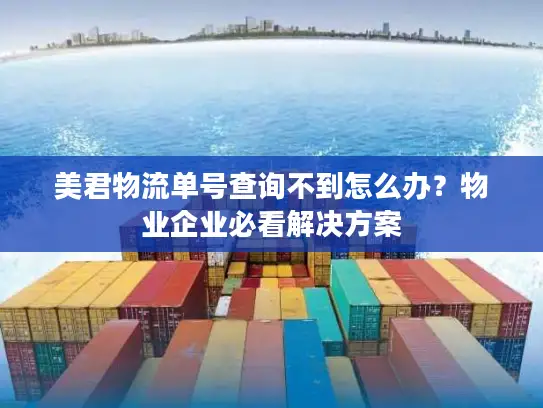 美君物流单号查询不到怎么办？物业企业必看解决方案
