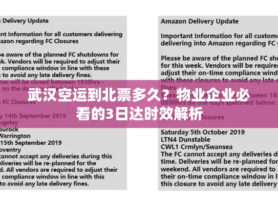 武汉空运到北票多久？物业企业必看的3日达时效解析