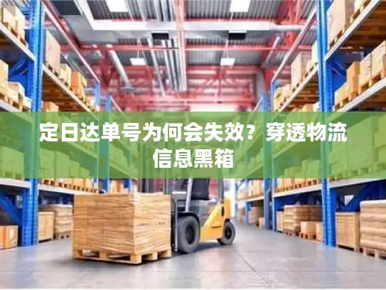 定日达单号为何会失效？穿透物流信息黑箱