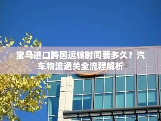 宝马进口跨国运输时间要多久？汽车物流通关全流程解析