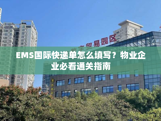 EMS国际快递单怎么填写?物业企业必看通关指南 EMS国际快递单怎么填写?物业企业必看通关指南