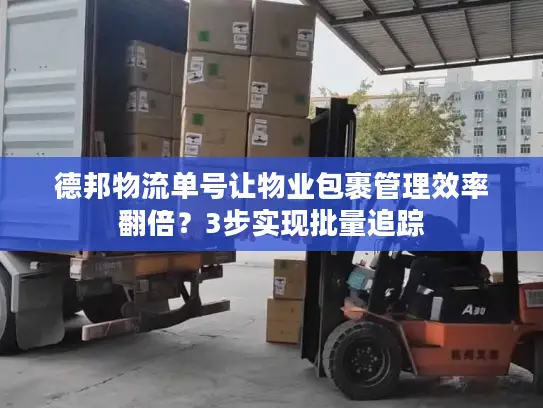 德邦物流单号让物业包裹管理效率翻倍？3步实现批量追踪