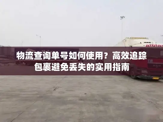 物流查询单号如何使用？高效追踪包裹避免丢失的实用指南
