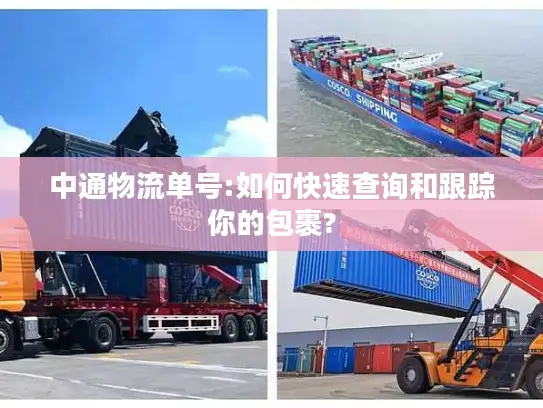 中通物流单号:如何快速查询和跟踪你的包裹?