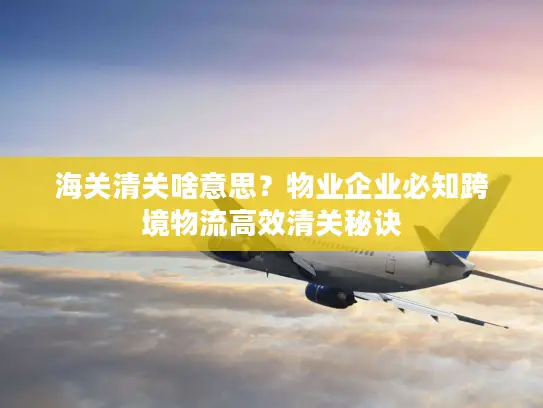海关清关啥意思？物业企业必知跨境物流高效清关秘诀