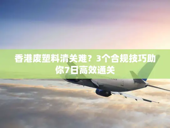 香港废塑料清关难？3个合规技巧助你7日高效通关