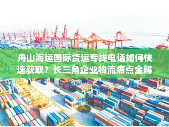舟山海运国际货运专线电话如何快速获取？长三角企业物流痛点全解析