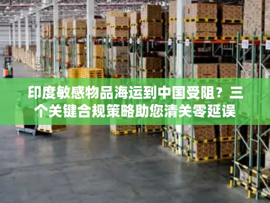 印度敏感物品海运到中国受阻？三个关键合规策略助您清关零延误