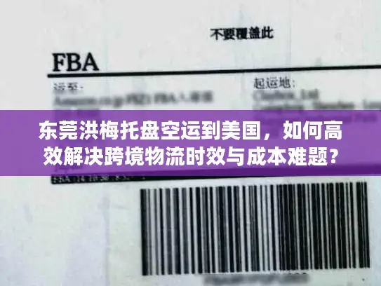 东莞洪梅托盘空运到美国，如何高效解决跨境物流时效与成本难题？