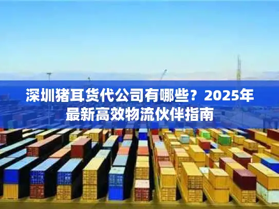 深圳猪耳货代公司有哪些？2025年最新高效物流伙伴指南