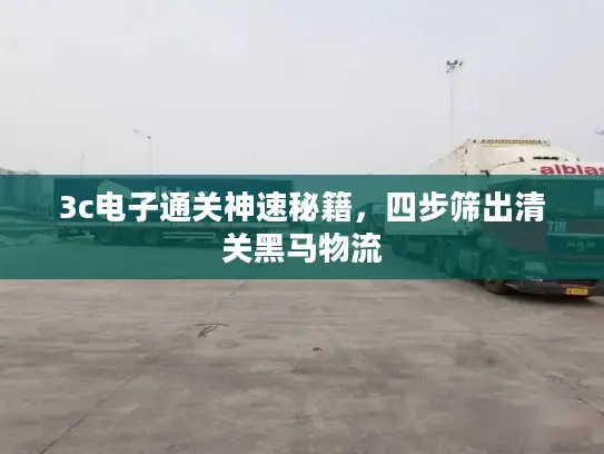 3c电子通关神速秘籍，四步筛出清关黑马物流