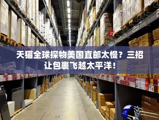天猫全球探物美国直邮太慢？三招让包裹飞越太平洋！