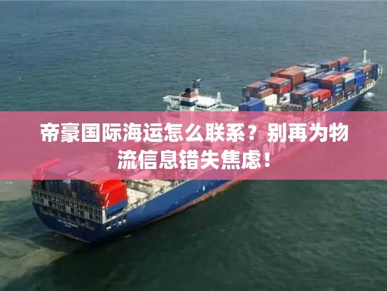 帝豪国际海运怎么联系？别再为物流信息错失焦虑！