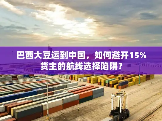 巴西大豆运到中国，如何避开15%货主的航线选择陷阱？
