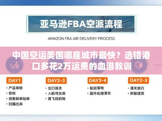 中国空运美国哪座城市最快？选错港口多花2万运费的血泪教训