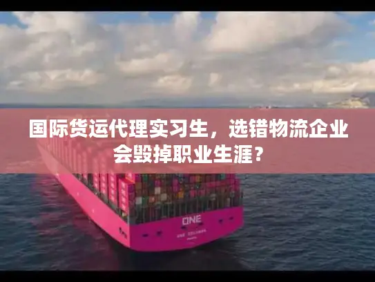 国际货运代理实习生，选错物流企业会毁掉职业生涯？