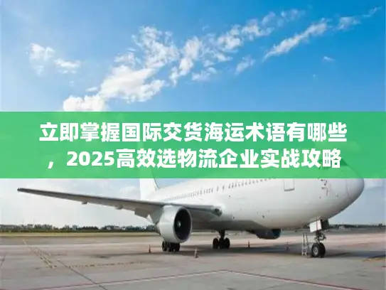 立即掌握国际交货海运术语有哪些，2025高效选物流企业实战攻略