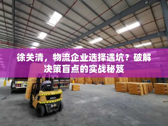 徐关清，物流企业选择遇坑？破解决策盲点的实战秘笈