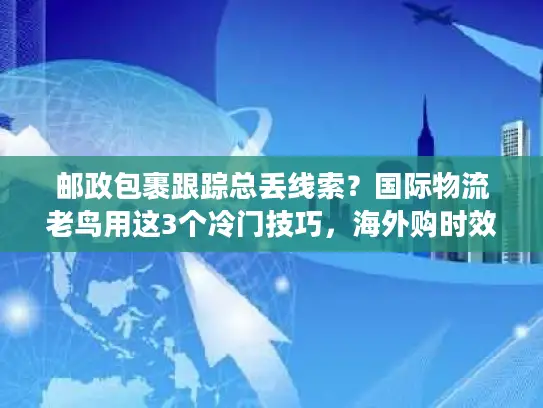 邮政包裹跟踪总丢线索？国际物流老鸟用这3个冷门技巧，海外购时效提升40%