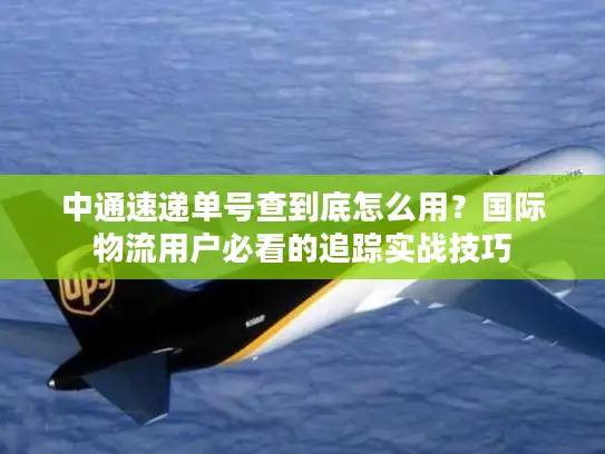 中通速递单号查到底怎么用？国际物流用户必看的追踪实战技巧