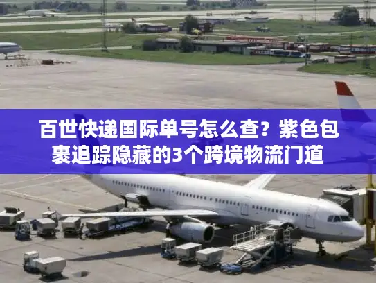 百世快递国际单号怎么查？紫色包裹追踪隐藏的3个跨境物流门道