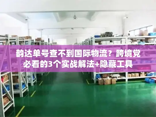 韵达单号查不到国际物流？跨境党必看的3个实战解法+隐藏工具