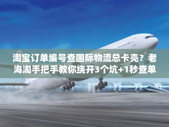 淘宝订单编号查国际物流总卡壳？老海淘手把手教你绕开3个坑+1秒查单技巧