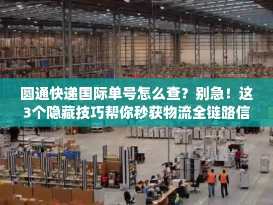 圆通快递国际单号怎么查？别急！这3个隐藏技巧帮你秒获物流全链路信息