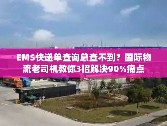 EMS快递单查询总查不到？国际物流老司机教你3招解决90%痛点