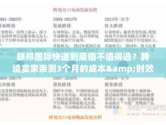 联邦国际快递到底值不值得选？跨境卖家亲测3个月的成本&时效真话