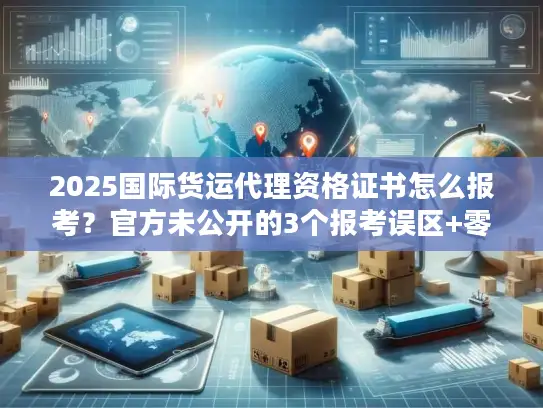 2025国际货运代理资格证书怎么报考？官方未公开的3个报考误区+零基础通关技巧