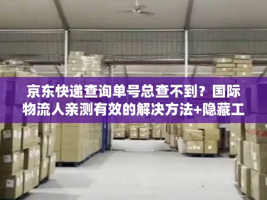 京东快递查询单号总查不到？国际物流人亲测有效的解决方法+隐藏工具