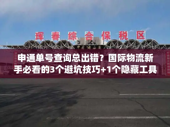 申通单号查询总出错？国际物流新手必看的3个避坑技巧+1个隐藏工具