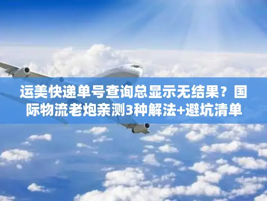 运美快递单号查询总显示无结果？国际物流老炮亲测3种解法+避坑清单