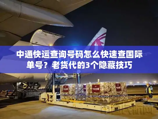 中通快运查询号码怎么快速查国际单号？老货代的3个隐藏技巧
