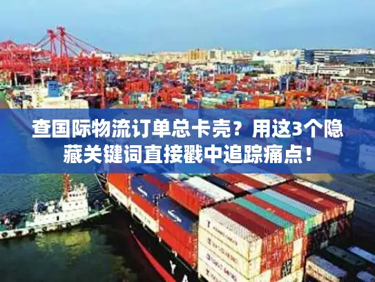 查国际物流订单总卡壳？用这3个隐藏关键词直接戳中追踪痛点！