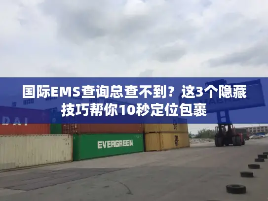 国际EMS查询总查不到？这3个隐藏技巧帮你10秒定位包裹