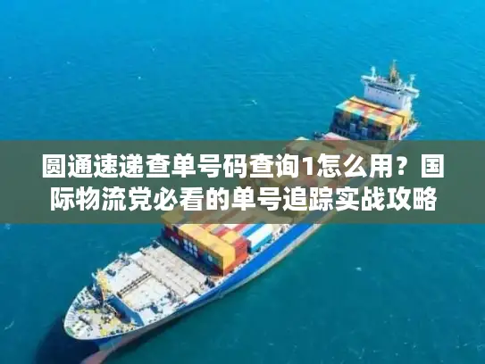 圆通速递查单号码查询1怎么用？国际物流党必看的单号追踪实战攻略