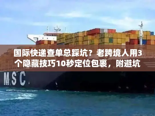 国际快递查单总踩坑？老跨境人用3个隐藏技巧10秒定位包裹，附避坑清单