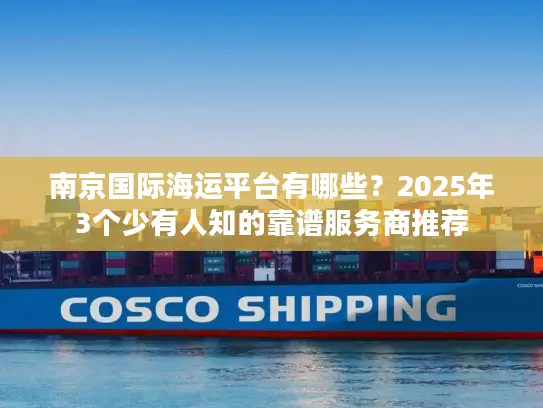 南京国际海运平台有哪些？2025年3个少有人知的靠谱服务商推荐