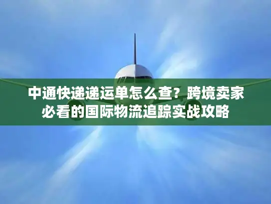 中通快递递运单怎么查？跨境卖家必看的国际物流追踪实战攻略