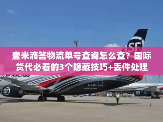 壹米滴答物流单号查询怎么查？国际货代必看的3个隐藏技巧+丢件处理实战