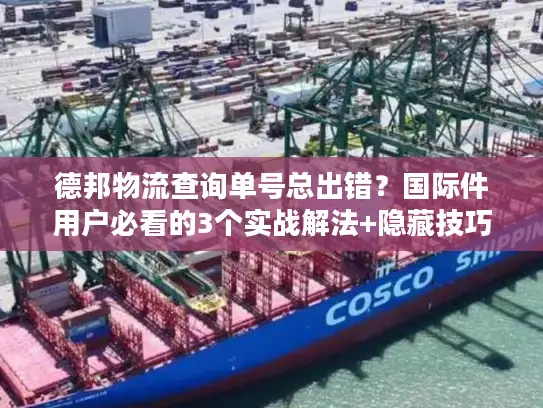 德邦物流查询单号总出错？国际件用户必看的3个实战解法+隐藏技巧