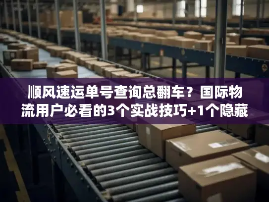 顺风速运单号查询总翻车？国际物流用户必看的3个实战技巧+1个隐藏工具